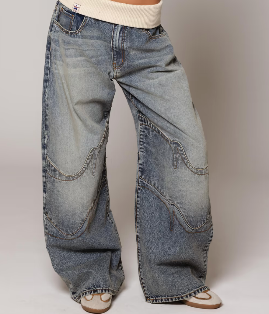 Chaise Fold Over Jeans